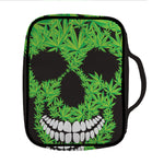 Cannabis Skull Print Front Pocket Bible Bag