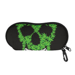 Cannabis Skull Print Glasses Case