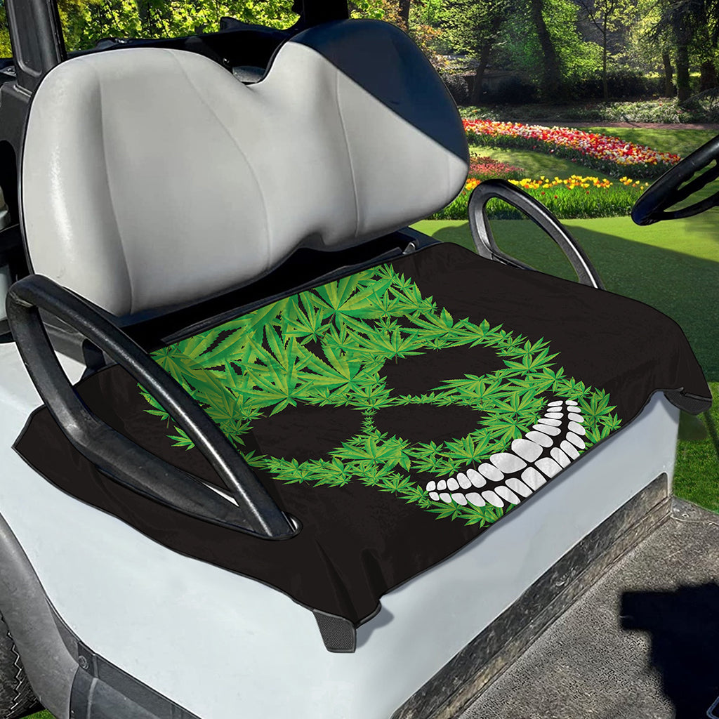 Cannabis Skull Print Golf Cart Seat Cover