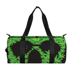 Cannabis Skull Print Gym Bag