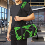 Cannabis Skull Print Gym Bag