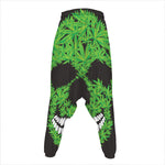 Cannabis Skull Print Hammer Pants