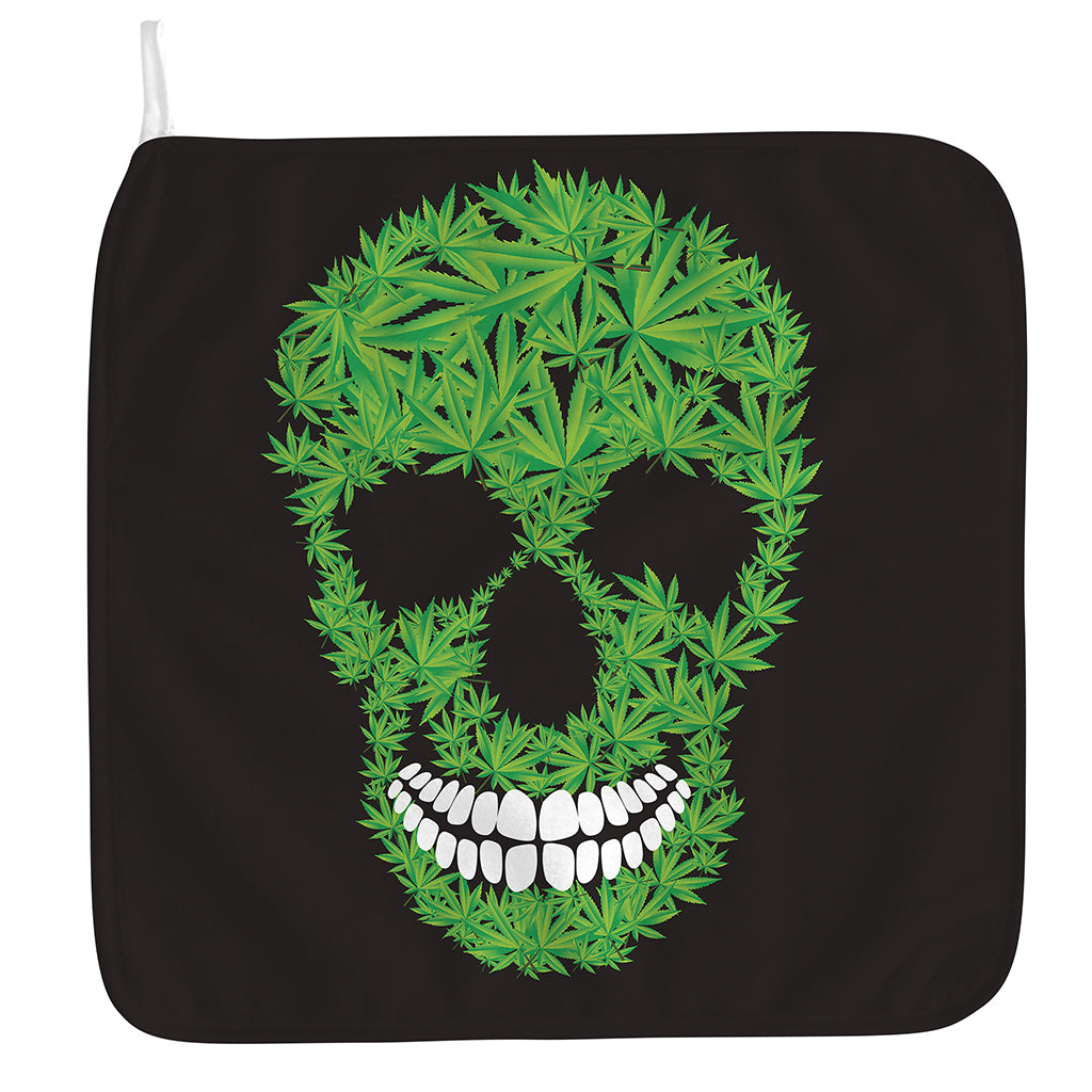 Cannabis Skull Print Hand Towel