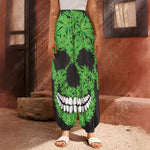 Cannabis Skull Print Harem Pants