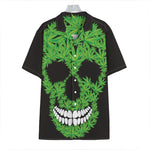 Cannabis Skull Print Hawaiian Shirt