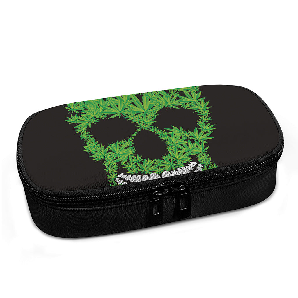Cannabis Skull Print Insulin Cooler Travel Case