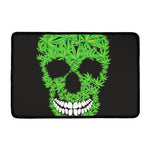 Cannabis Skull Print Kitchen Mat