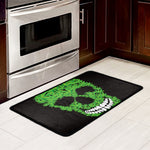 Cannabis Skull Print Kitchen Mat