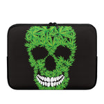 Cannabis Skull Print Laptop Sleeve