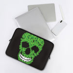Cannabis Skull Print Laptop Sleeve