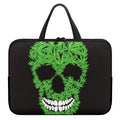 Cannabis Skull Print Laptop Sleeve With Handle