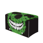 Cannabis Skull Print Leather Tissue Box Cover