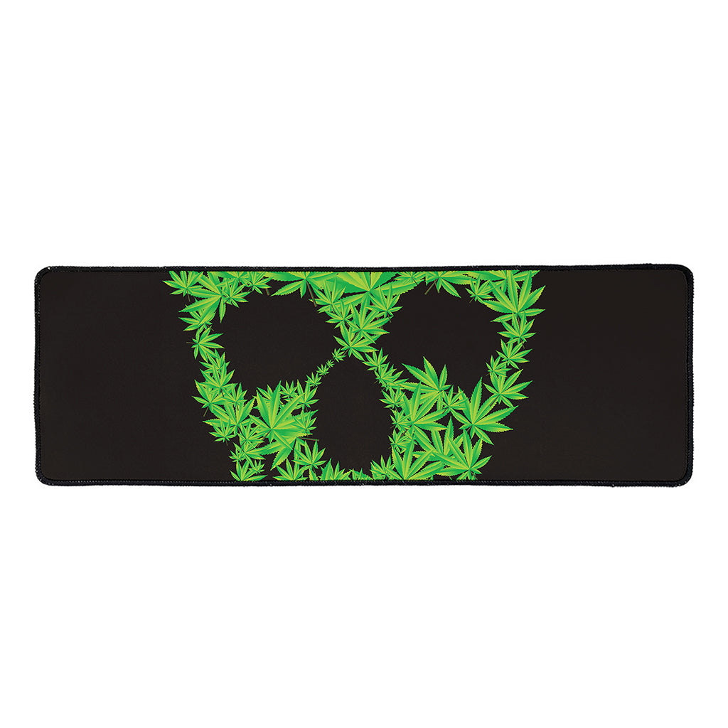Cannabis Skull Print Long Kitchen Mat