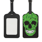 Cannabis Skull Print Luggage Tag