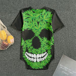Cannabis Skull Print Men's Bodysuit