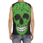 Cannabis Skull Print Men's Fitness Tank Top