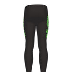 Cannabis Skull Print Men's leggings