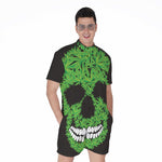Cannabis Skull Print Men's Rompers