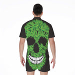 Cannabis Skull Print Men's Rompers