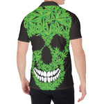 Cannabis Skull Print Men's Shirt
