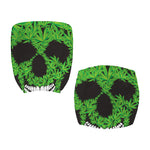 Cannabis Skull Print Office Chair Cover
