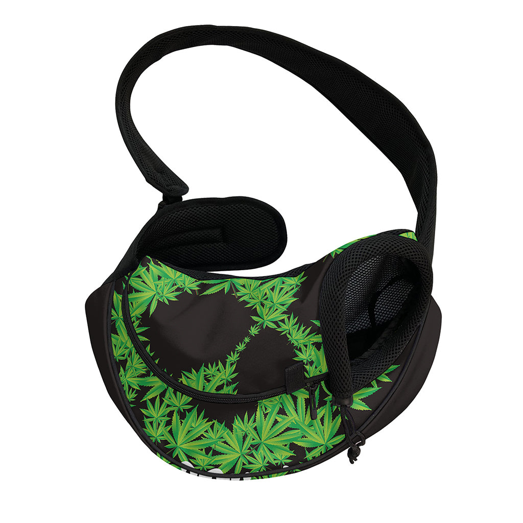 Cannabis Skull Print Pet Sling Carrier