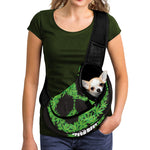 Cannabis Skull Print Pet Sling Carrier
