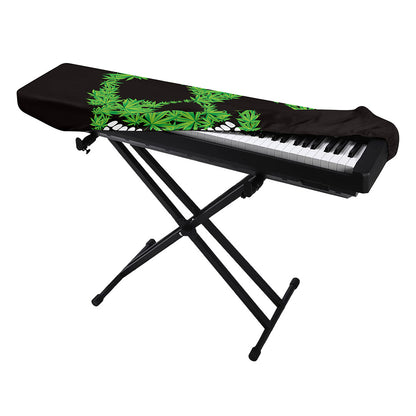 Cannabis Skull Print Piano Keyboard Cover