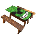 Cannabis Skull Print Picnic Table Cover