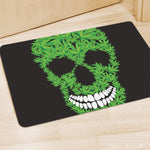 Cannabis Skull Print Polyester Doormat