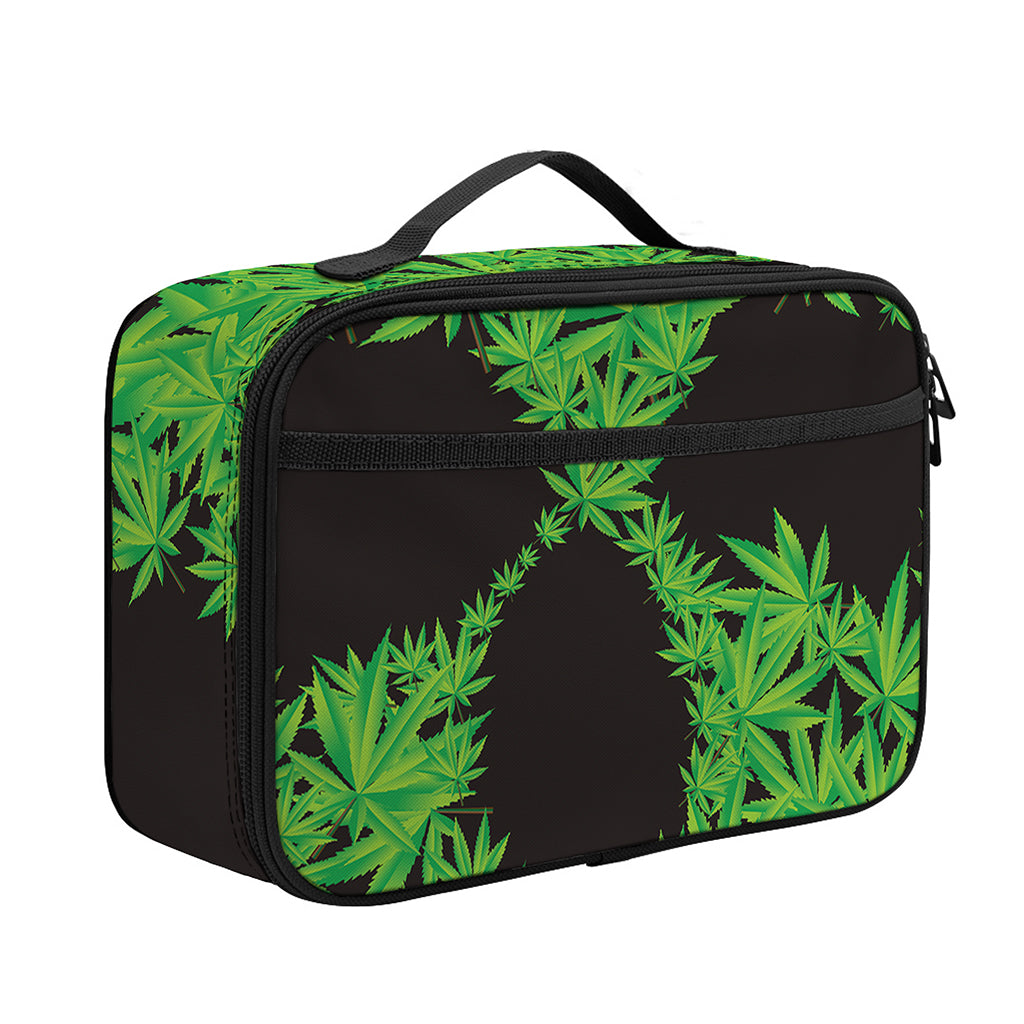 Cannabis Skull Print Portable Lunch Bag