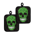 Cannabis Skull Print Pot Holders