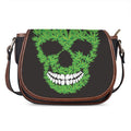 Cannabis Skull Print Saddle Bag