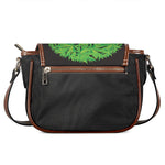 Cannabis Skull Print Saddle Bag