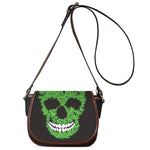 Cannabis Skull Print Saddle Bag