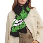 Cannabis Skull Print Scarf