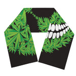 Cannabis Skull Print Scarf