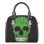 Cannabis Skull Print Shoulder Handbag