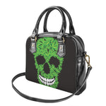 Cannabis Skull Print Shoulder Handbag