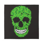 Cannabis Skull Print Silk Bandana