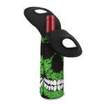 Cannabis Skull Print Single Neoprene Wine Tote