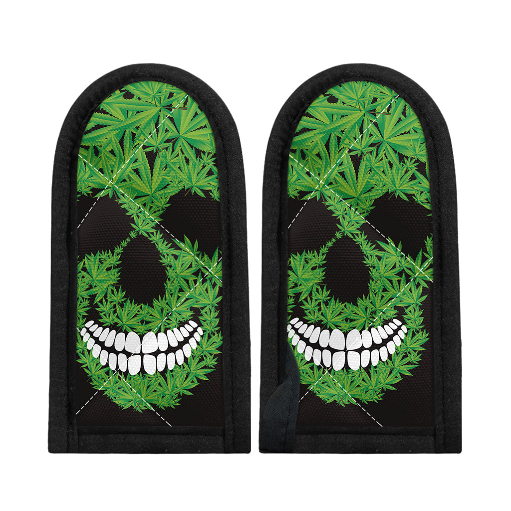 Cannabis Skull Print Skillet Handle Cover