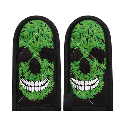 Cannabis Skull Print Skillet Handle Cover