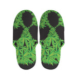 Cannabis Skull Print Slippers
