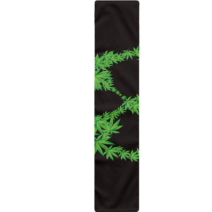 Cannabis Skull Print Table Runner