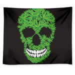 Cannabis Skull Print Tapestry