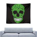 Cannabis Skull Print Tapestry