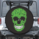 Cannabis Skull Print Tire Cover With Camera Hole