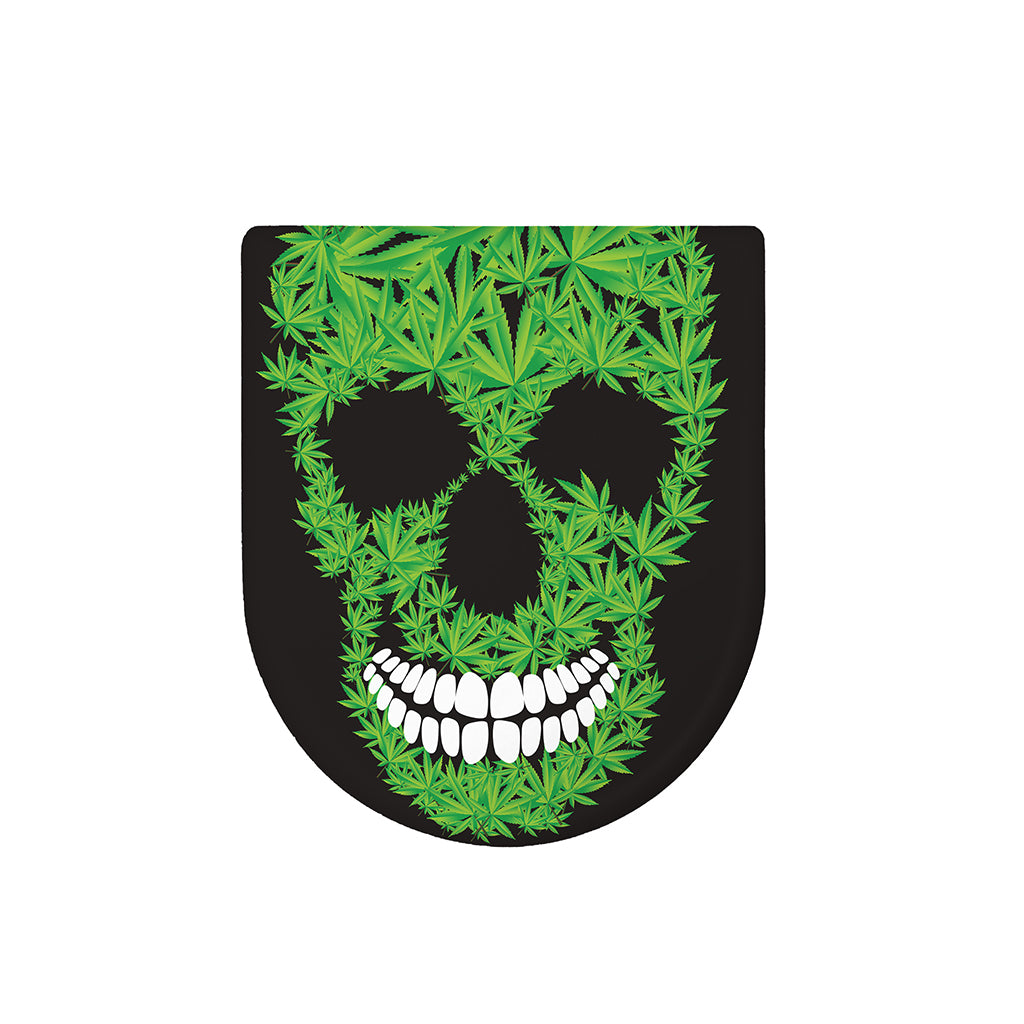 Cannabis Skull Print Toilet Lid Cover
