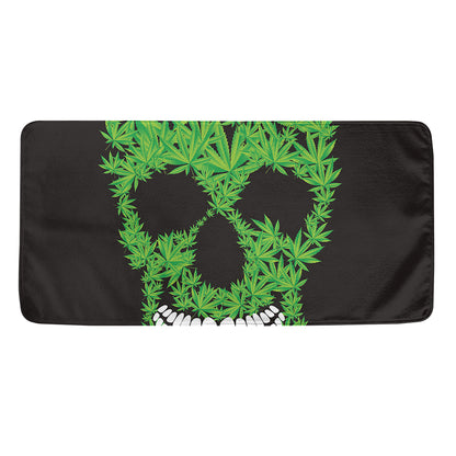 Cannabis Skull Print Towel